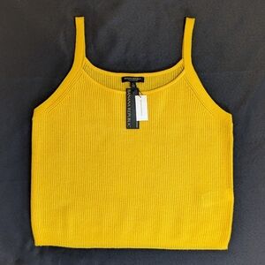 Banana Republic Sunflower Yellow Cashmere Sweater Tank | NWT | Sz Lg